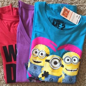 💥SOLD GIRLS BUNDLE of 3 t-shirts 💥NEW WITH TAGS
